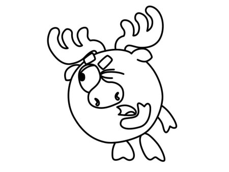 Смешарики раскраска для детей Лосяш