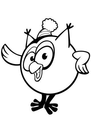 Смешарики раскраска Лосяш