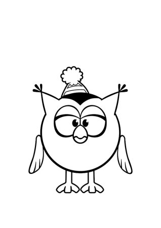 Смешарики раскраска Лосяш