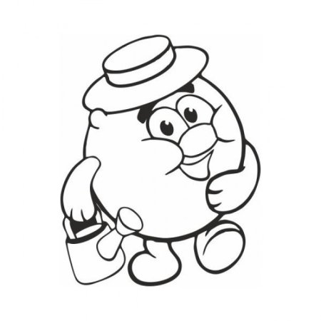 Смешарики раскраска Лосяш