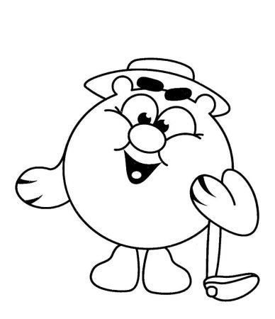 Раскраски Смешарики панди