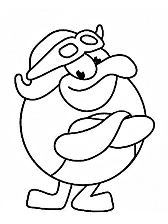 Раскраска Нюша из смешариков