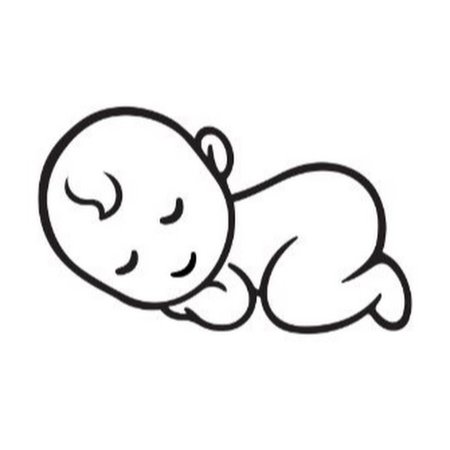 Силуэт младенца