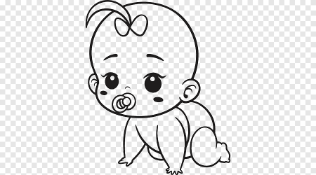 Младенец контур