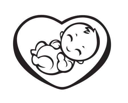 Младенец контур