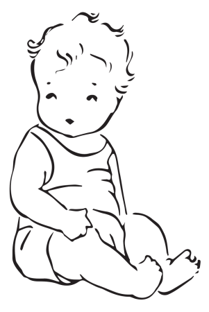 Силуэт малыша