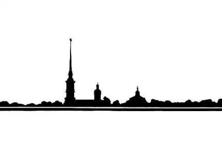 Силуэты Санкт-Петербурга Петропавловская крепость