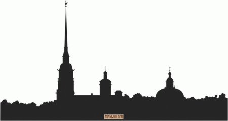 Силуэты Санкт-Петербурга Петропавловская крепость