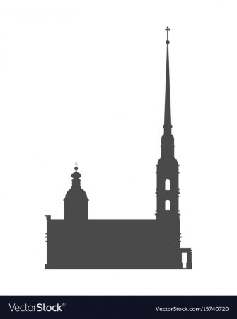 Санкт-Петербург Петропавловская крепость вектор