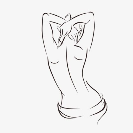 Контур женского тела