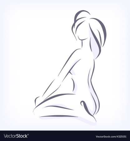 Очертания женщины сидящей сзади