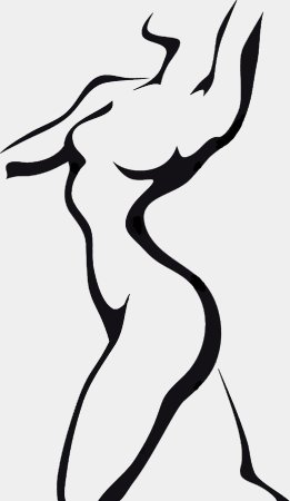 Силуэт женской фигуры