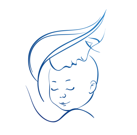 Очертания матери и ребенка