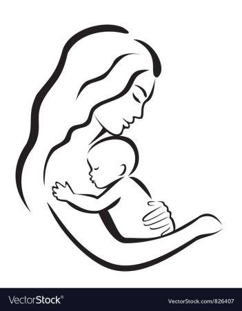 Мама набросок