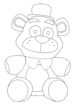 Игрушка Фредди раскраска