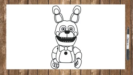 Бон Бон АНИМАТРОНИК раскраска