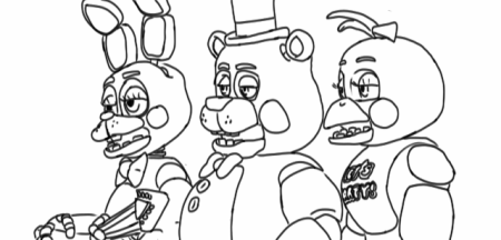 Бонни ФНАФ 1 раскраска