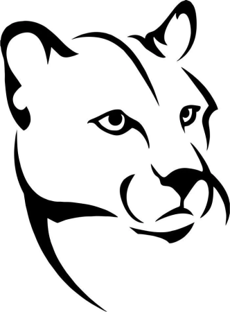 Львица трафарет