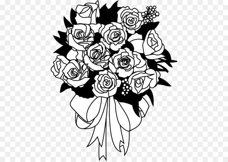 Черно белый букет