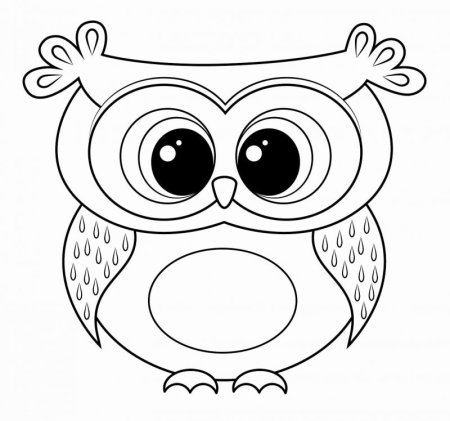 Сова трафарет