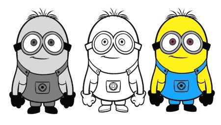 Раскраска Миньоны