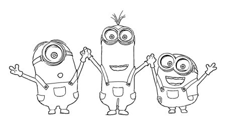 Миньон черно белый