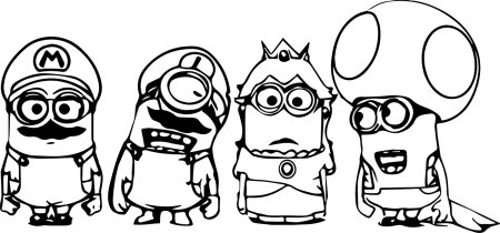 Миньон вампир раскраска