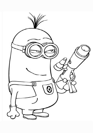 Раскраска Миньоны