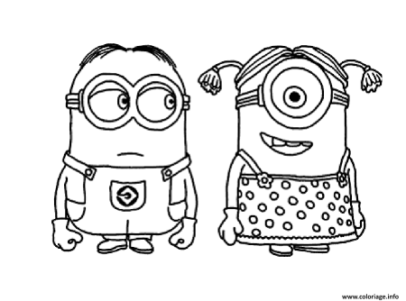 Рисунки для раскрашивания Миньоны