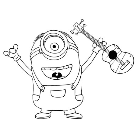 Рисунки для раскрашивания Миньоны