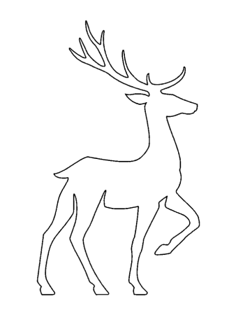 Северный олень контур