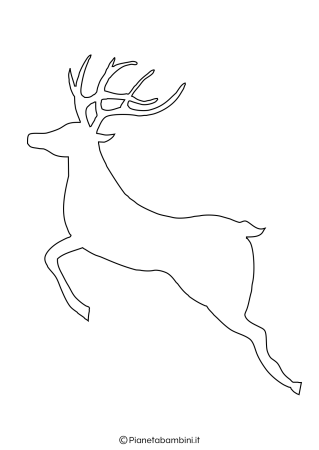 Силуэт оленя