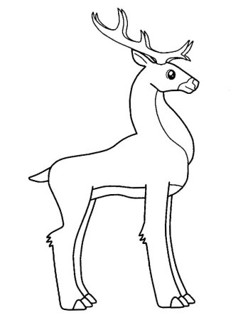 Силуэт оленя