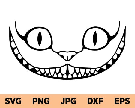 Чеширский кот трафарет