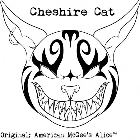 Чеширский кот раскраска морда