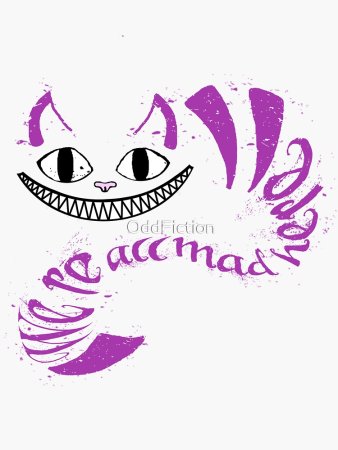 Улыбка Чеширского кота тату эскиз