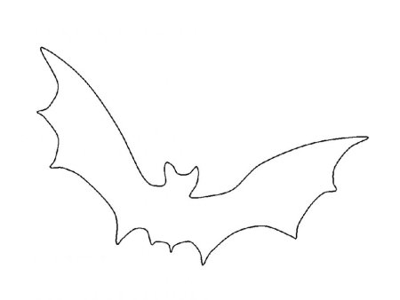 Трафарет летучая мышь для Хэллоуина