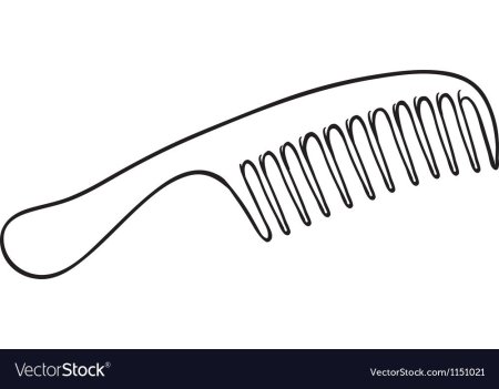 Расческа трафарет для рисования