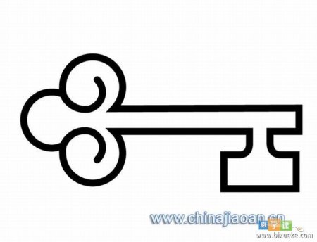 Золотой ключик трафарет