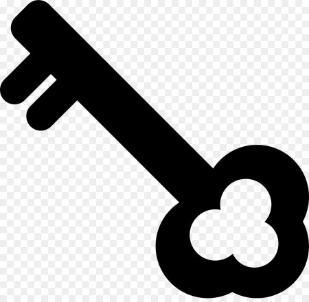 Ключ силуэт