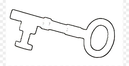 Золотой ключик трафарет