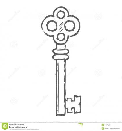 Золотой ключик трафарет