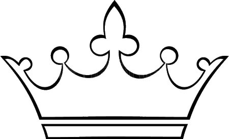 Корона трафарет