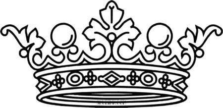 Корона контурный рисунок
