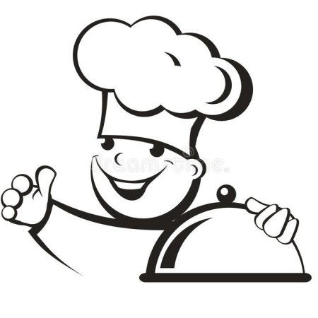 Рисунок повар с меню