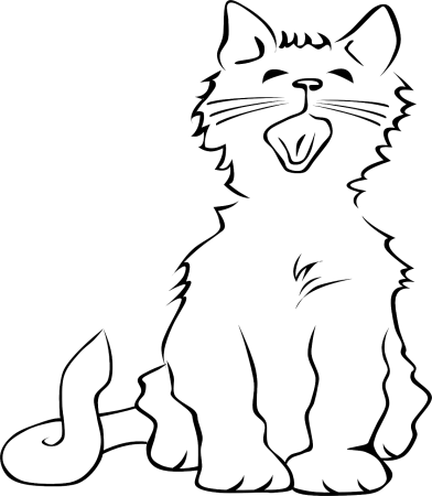 Раскраска кот