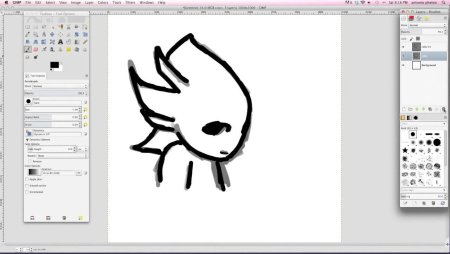 Рисование в gimp