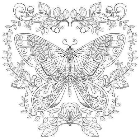 Раскраскаантистрес бабочка