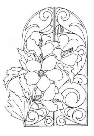 Витраж узор