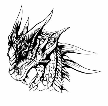 Раскраска глаза дракона